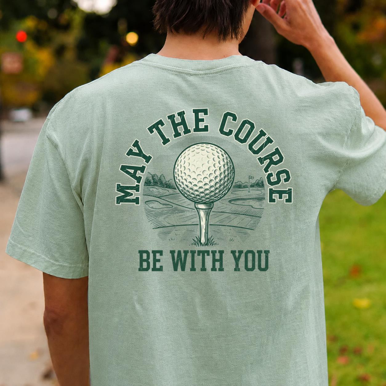 May The Course Be With You Retro Tee