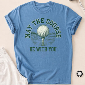 May The Course Be With You Retro Tee