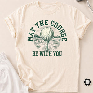 May The Course Be With You Retro Tee