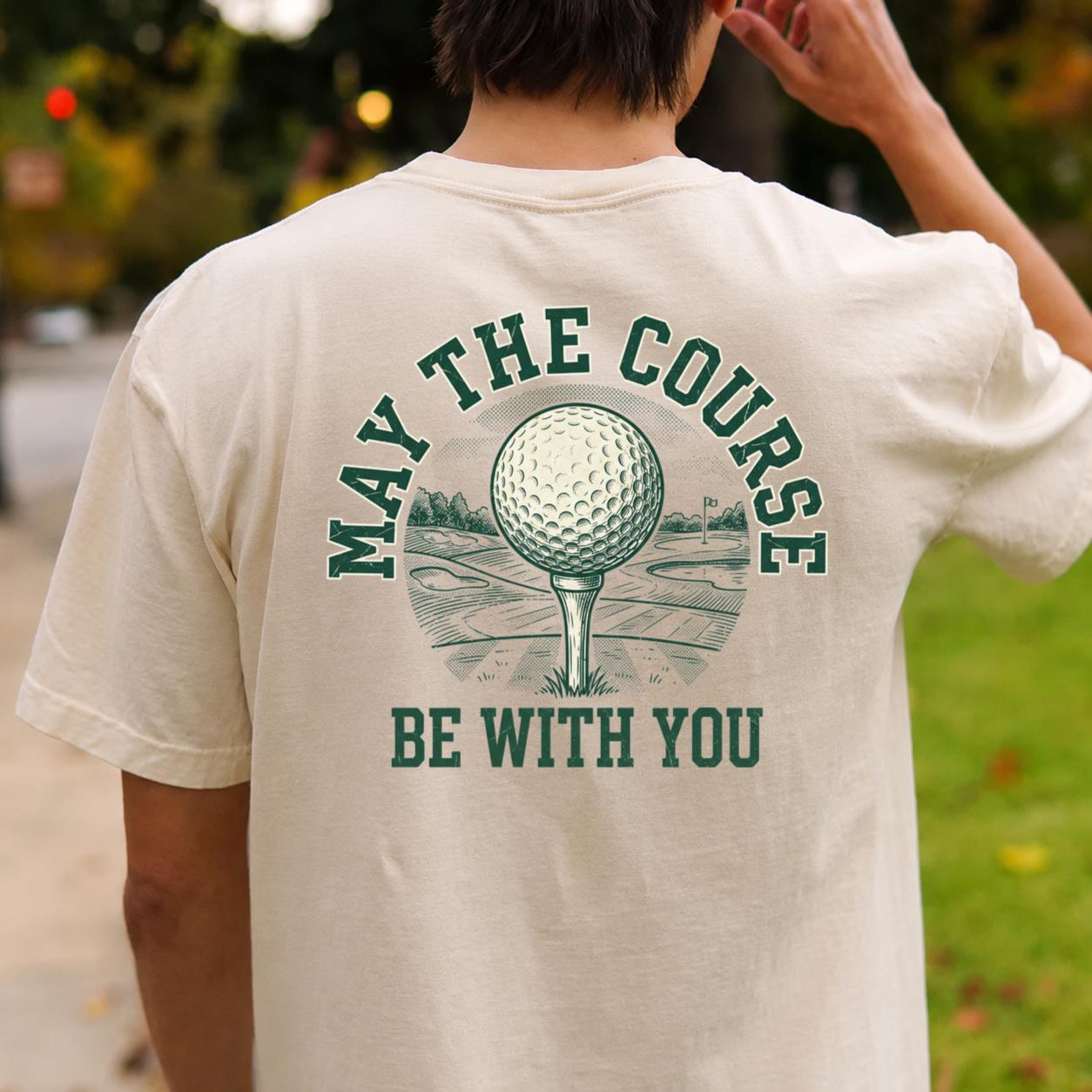 May The Course Be With You Retro Tee