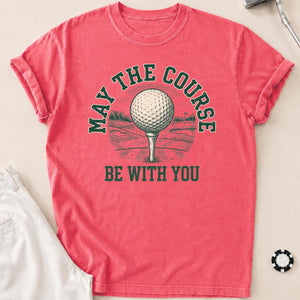 May The Course Be With You Retro Tee