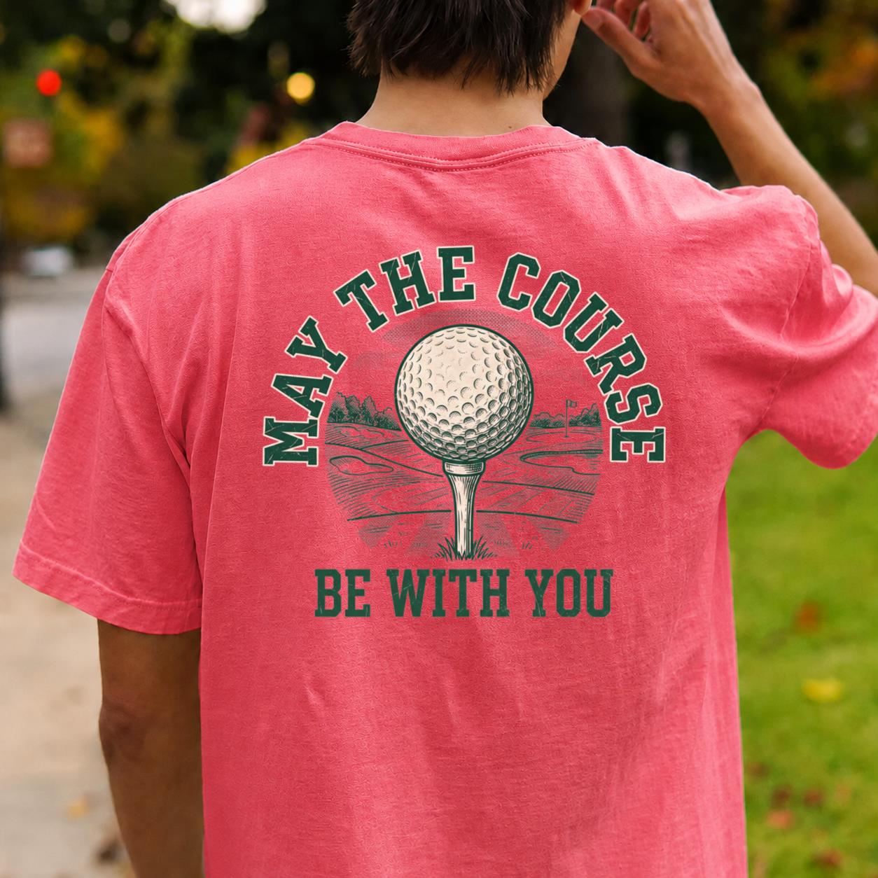 May The Course Be With You Retro Tee