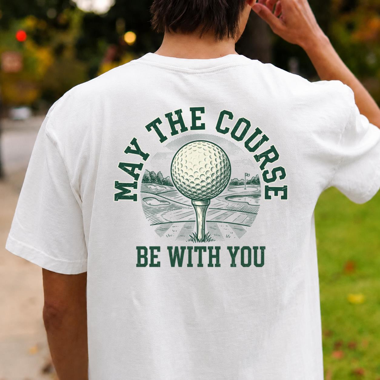 May The Course Be With You Retro Tee