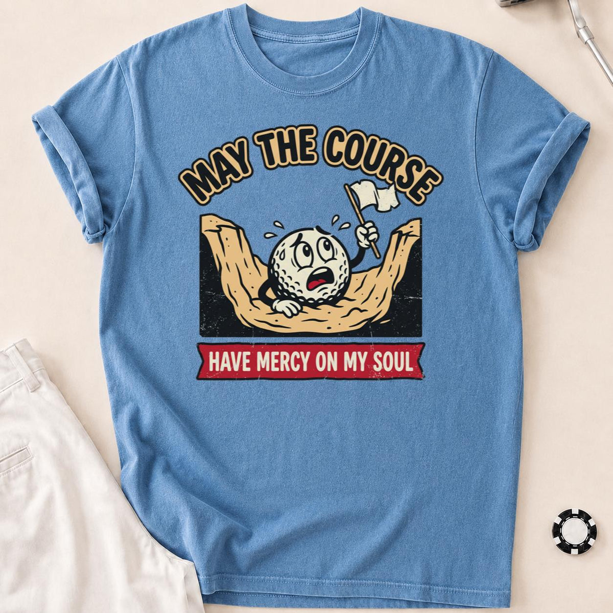 May The Course Have Mercy Golf Tee