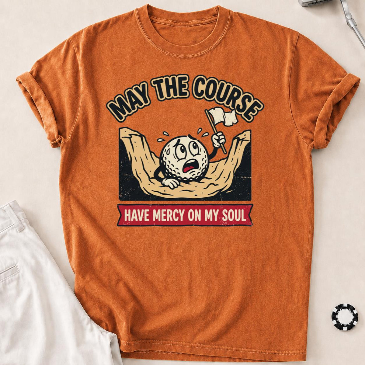 May The Course Have Mercy Golf Tee