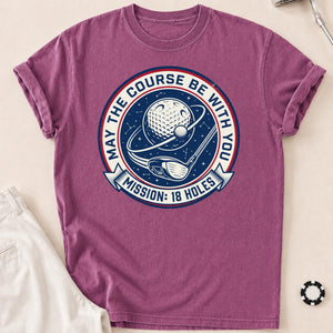 Mission 18 Holes Golf Badge Tee