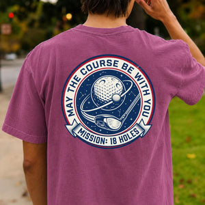 Mission 18 Holes Golf Badge Tee