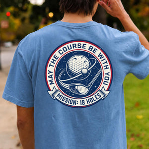 Mission 18 Holes Golf Badge Tee