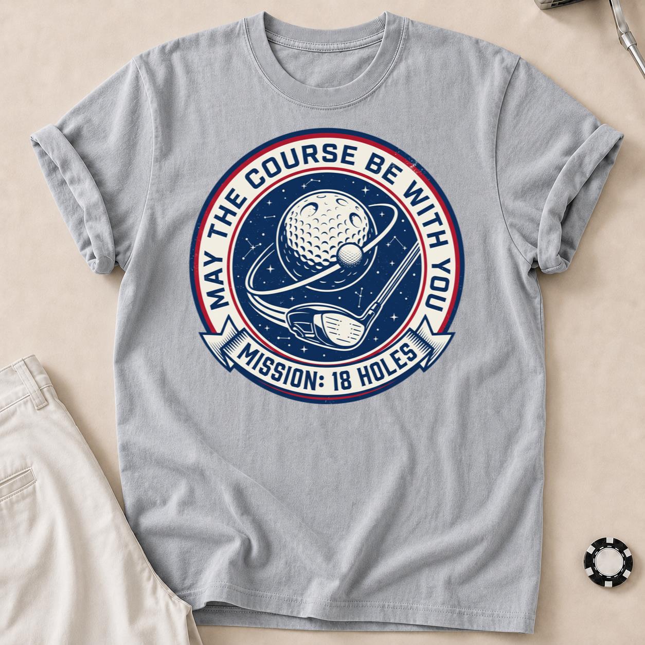 Mission 18 Holes Golf Badge Tee