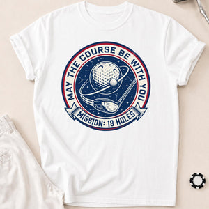 Mission 18 Holes Golf Badge Tee