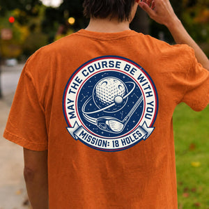 Mission 18 Holes Golf Badge Tee