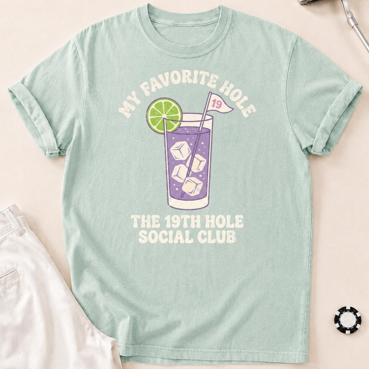 My Favorite Hole 19th Hole Social Club Golf Tee