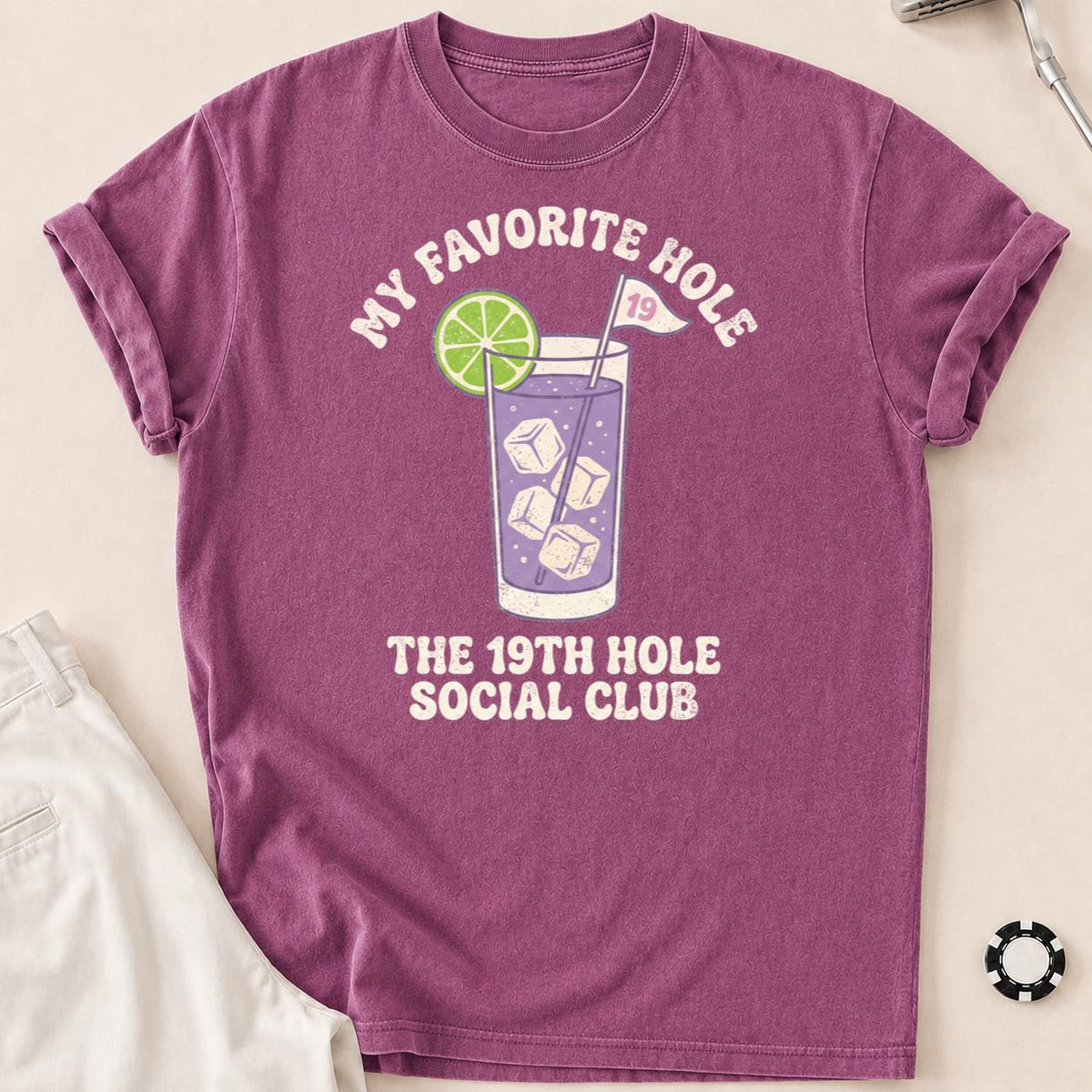 My Favorite Hole 19th Hole Social Club Golf Tee