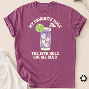 My Favorite Hole 19th Hole Social Club Golf Tee