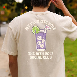 My Favorite Hole 19th Hole Social Club Golf Tee