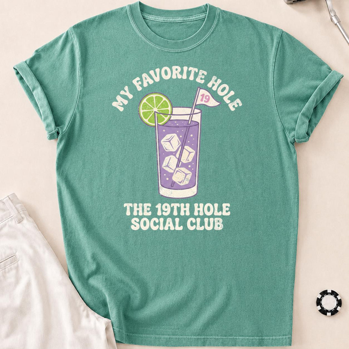 My Favorite Hole 19th Hole Social Club Golf Tee
