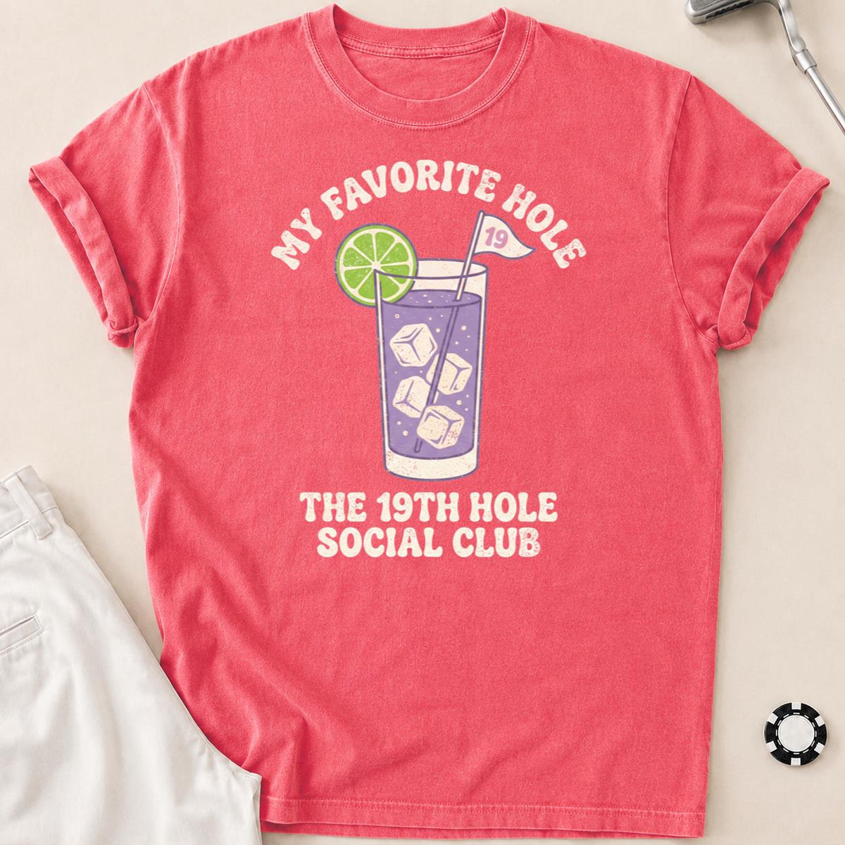 My Favorite Hole 19th Hole Social Club Golf Tee