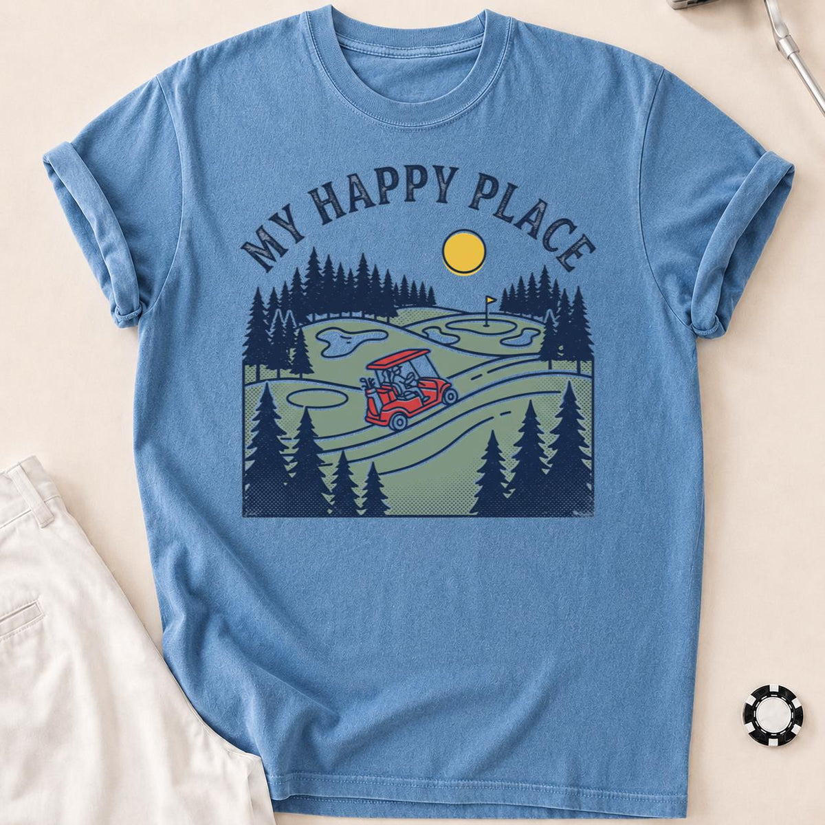My Happy Place Golf Course Tee
