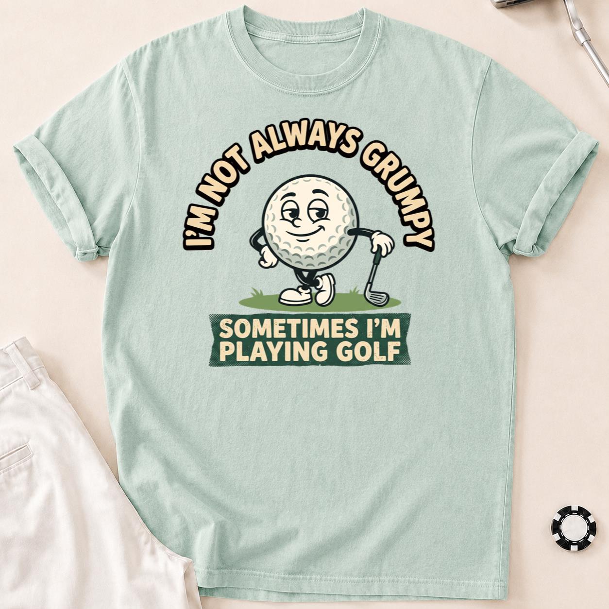 Not Always Grumpy Golf Ball