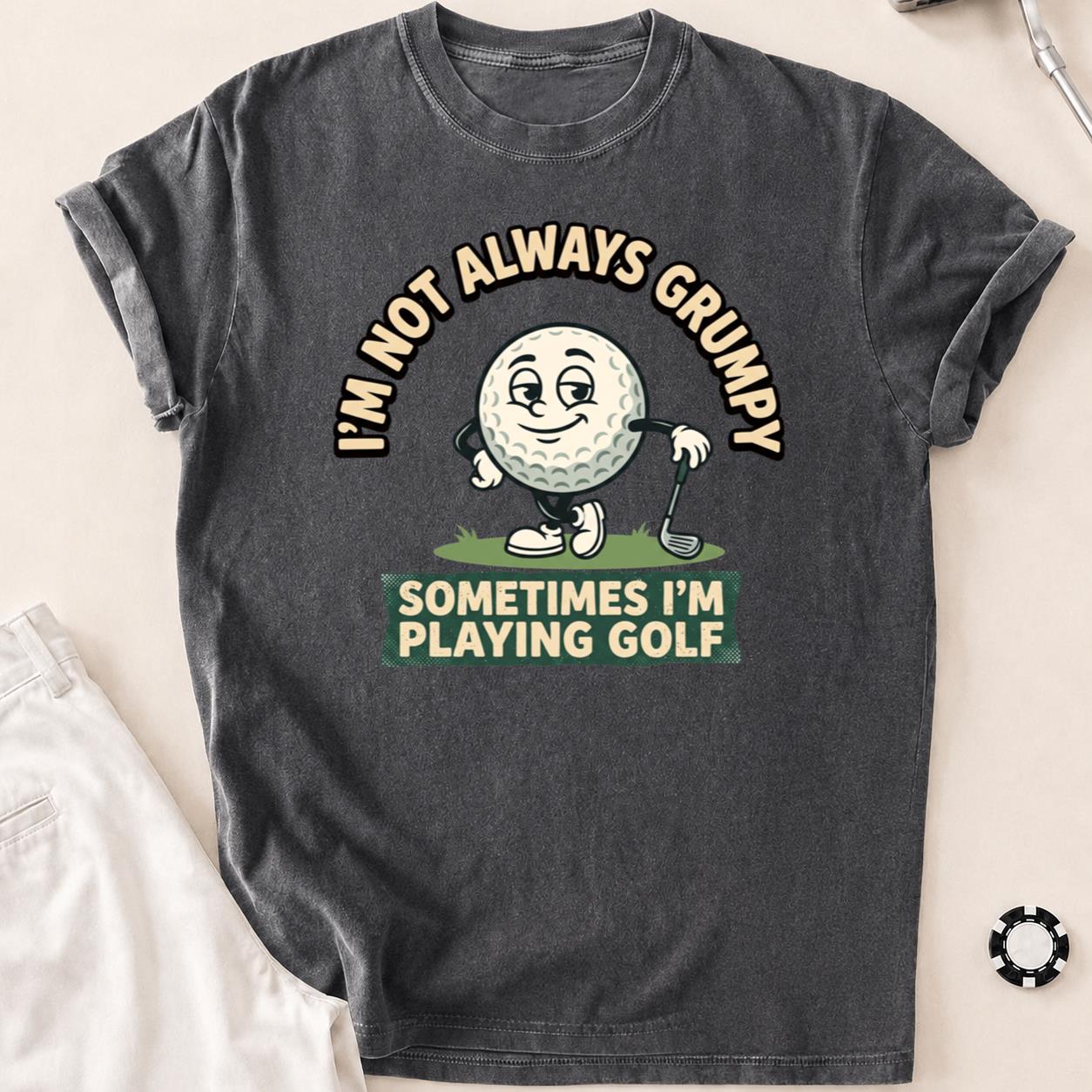 Not Always Grumpy Golf Ball