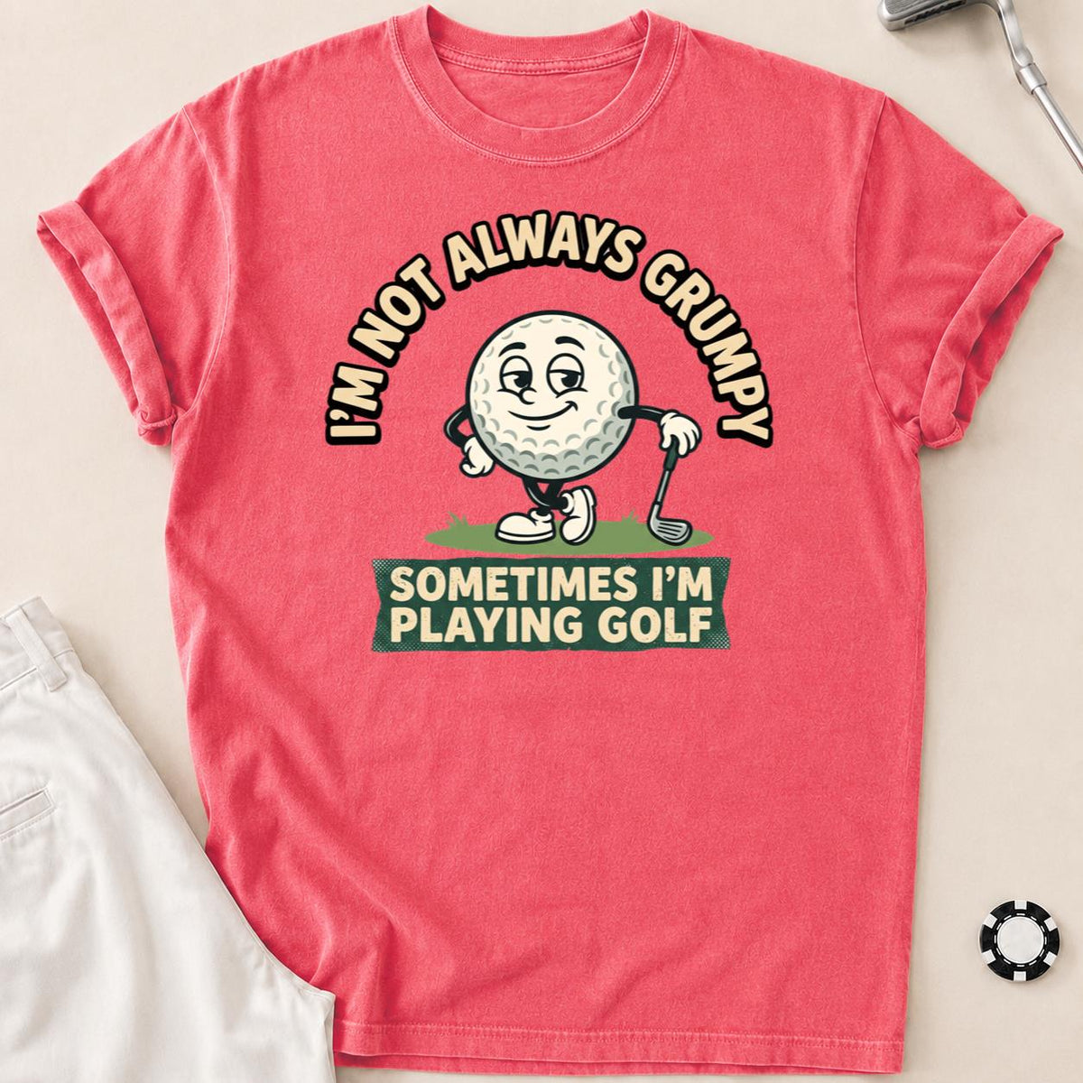Not Always Grumpy Golf Ball