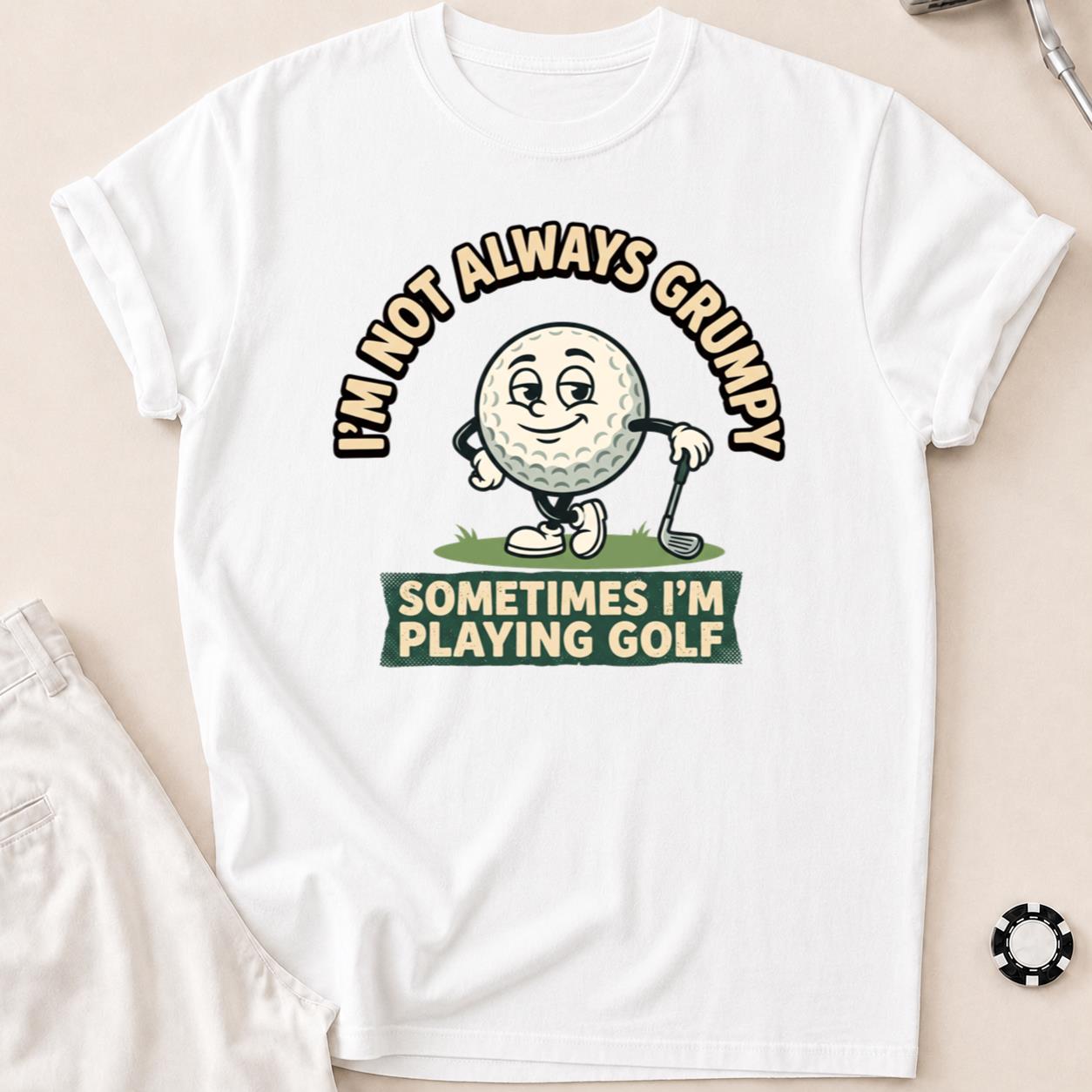 Not Always Grumpy Golf Ball