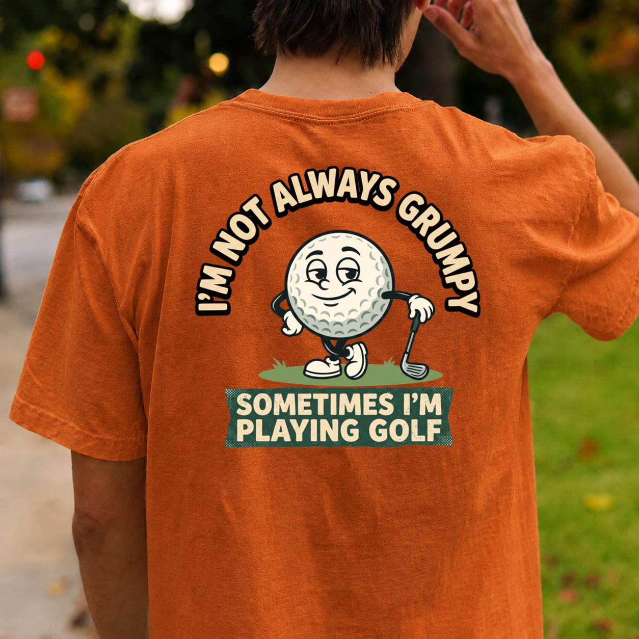 Not Always Grumpy Golf Ball