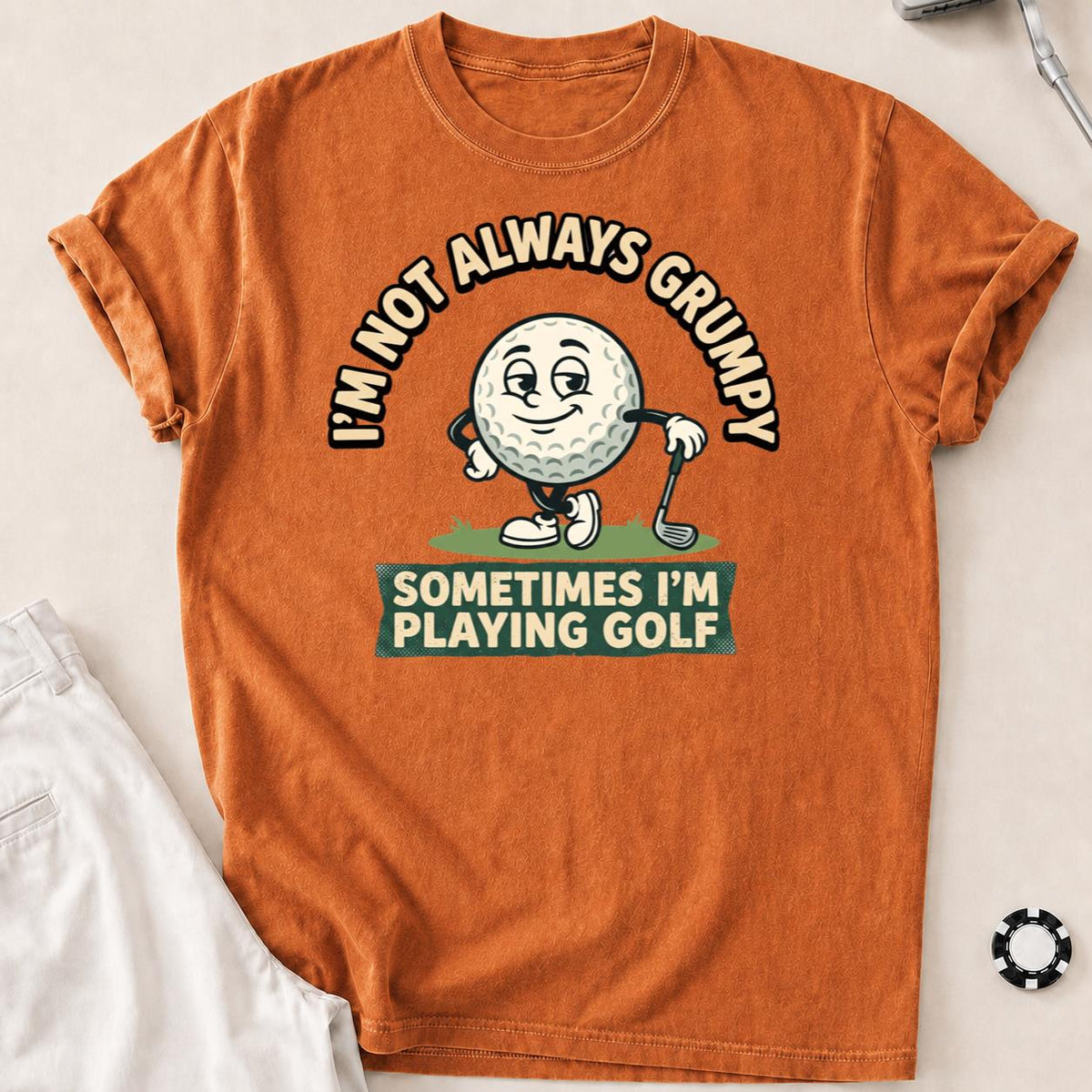 Not Always Grumpy Golf Ball