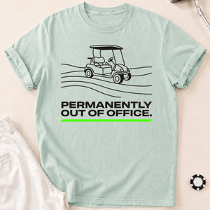 Permanently Out Of Office Golf Tee