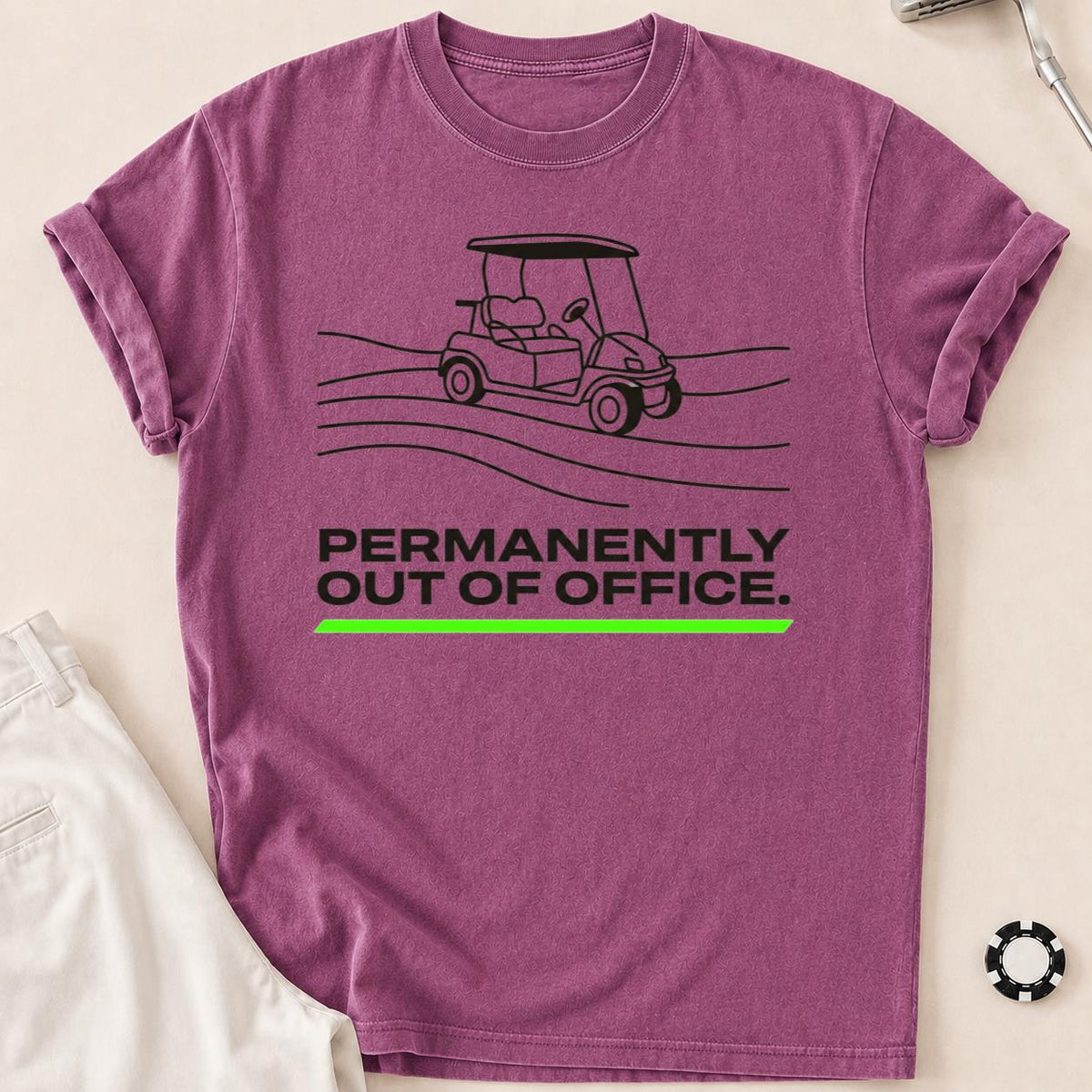 Permanently Out Of Office Golf Tee
