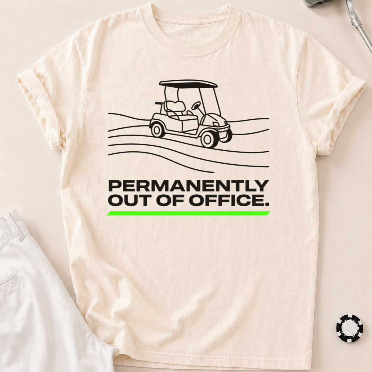 Permanently Out Of Office Golf Tee