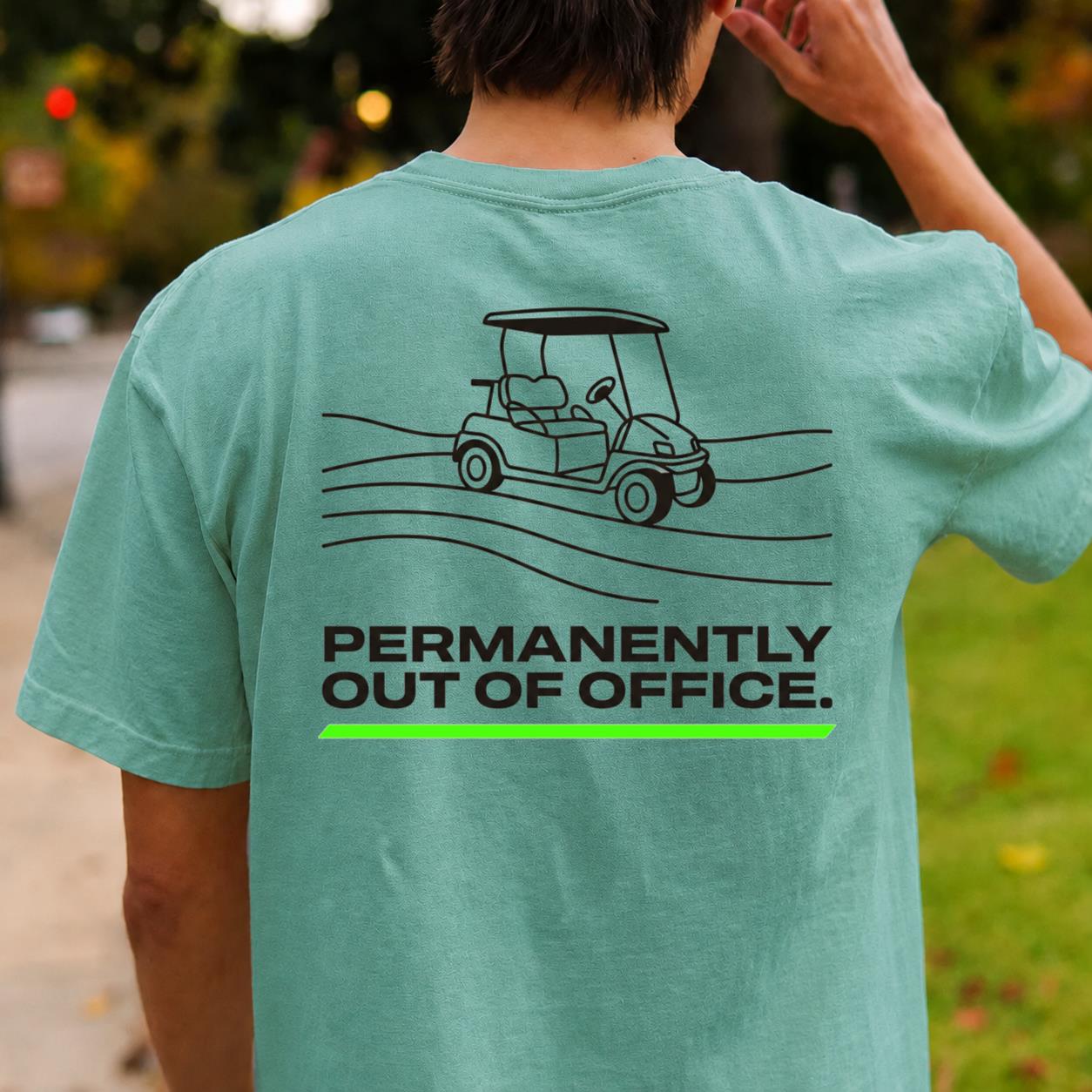 Permanently Out Of Office Golf Tee