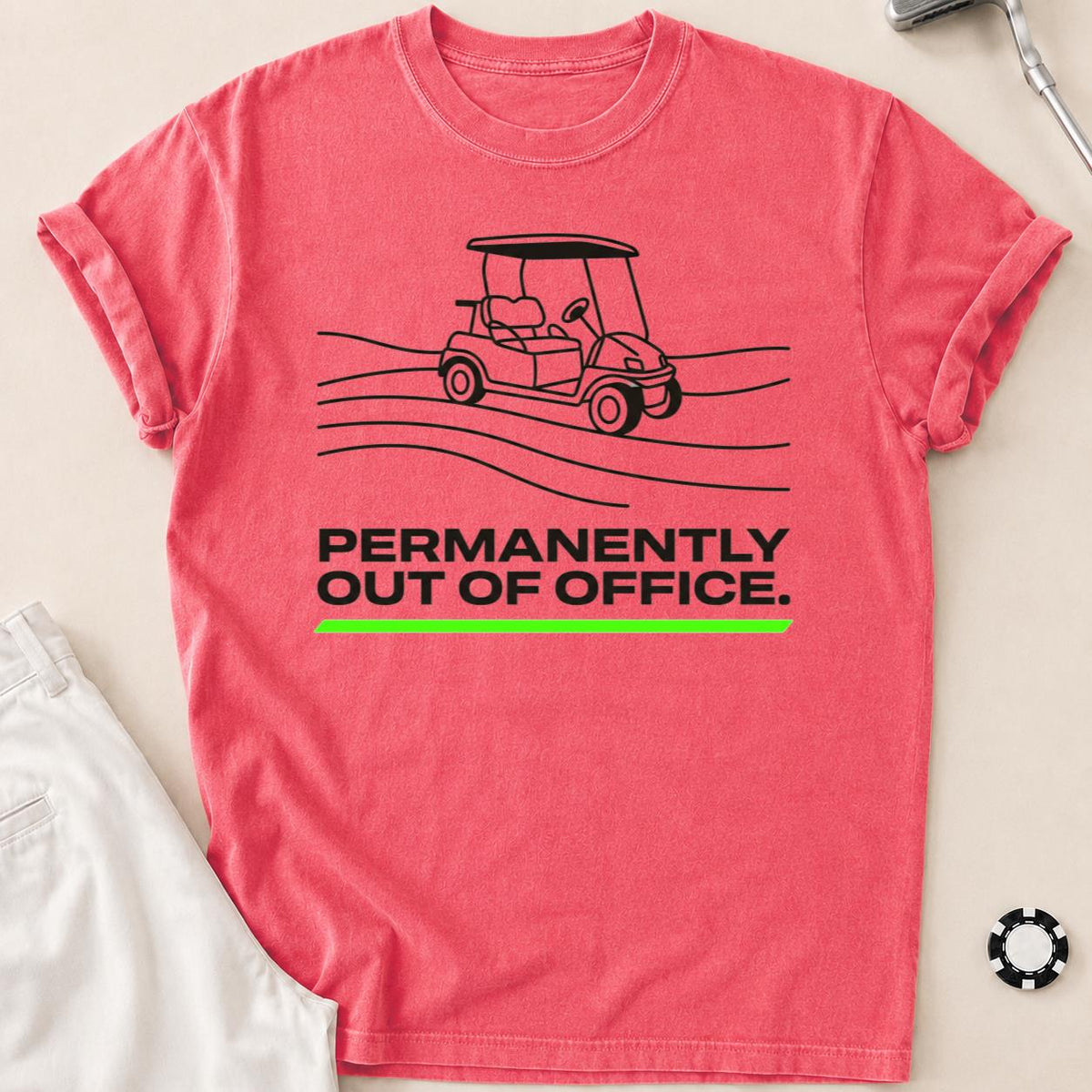 Permanently Out Of Office Golf Tee