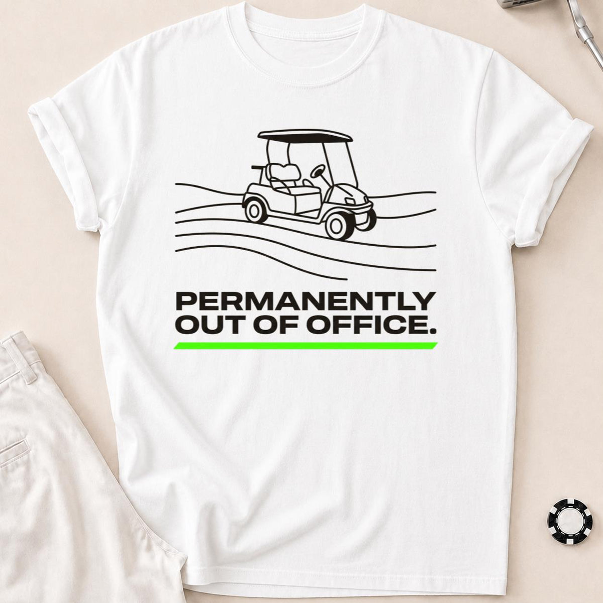 Permanently Out Of Office Golf Tee