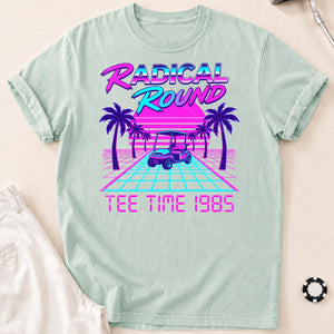 Radical Round Tee Time 1985 Golf Tee
