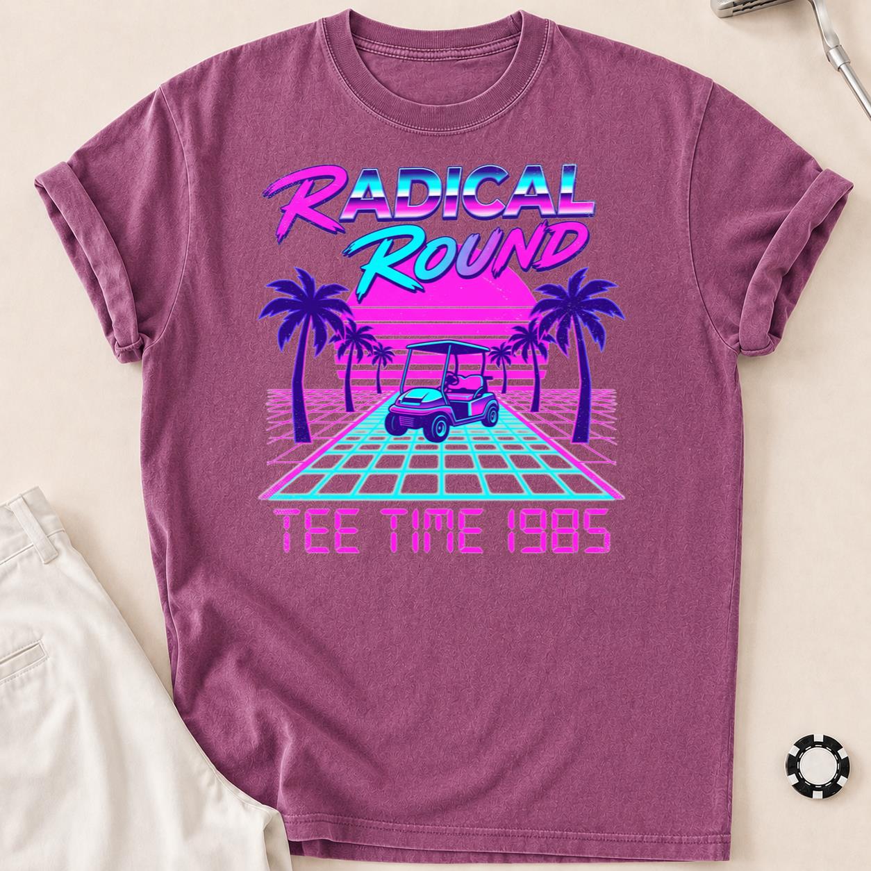 Radical Round Tee Time 1985 Golf Tee