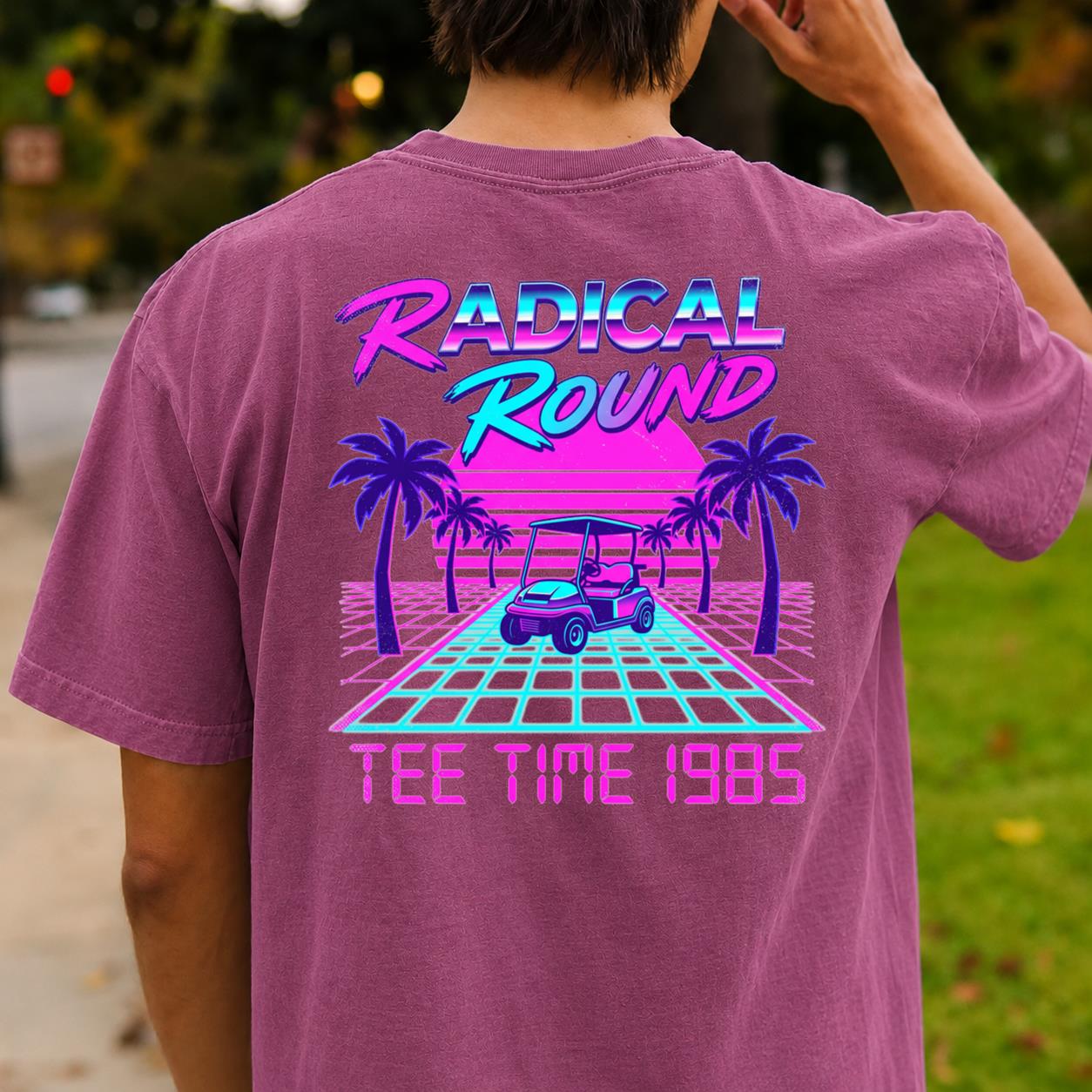 Radical Round Tee Time 1985 Golf Tee