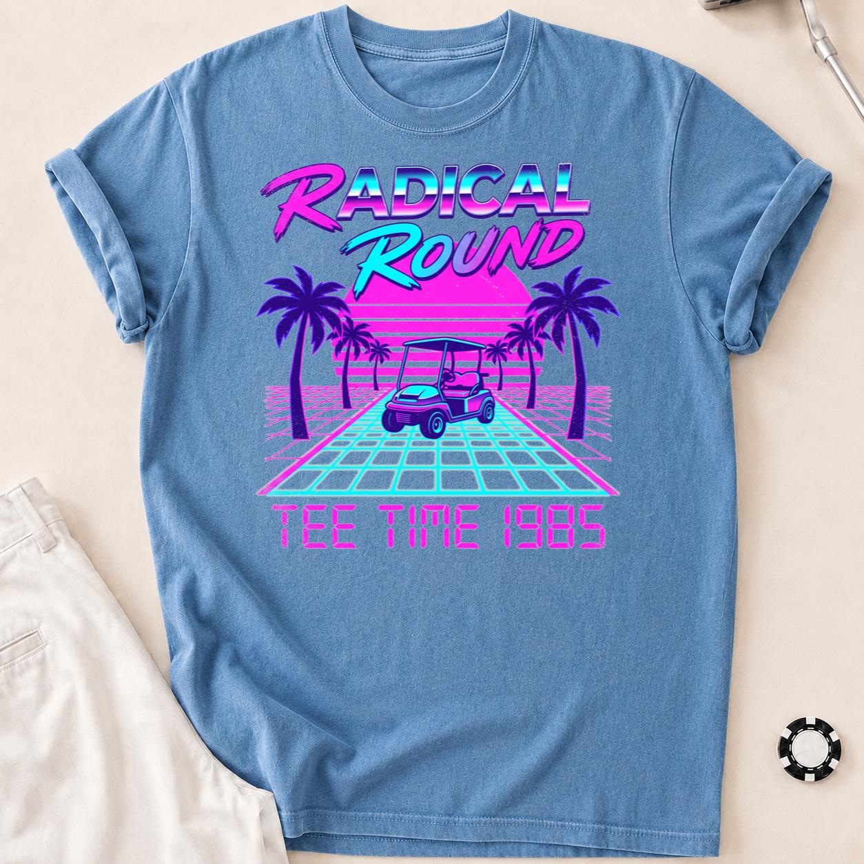 Radical Round Tee Time 1985 Golf Tee