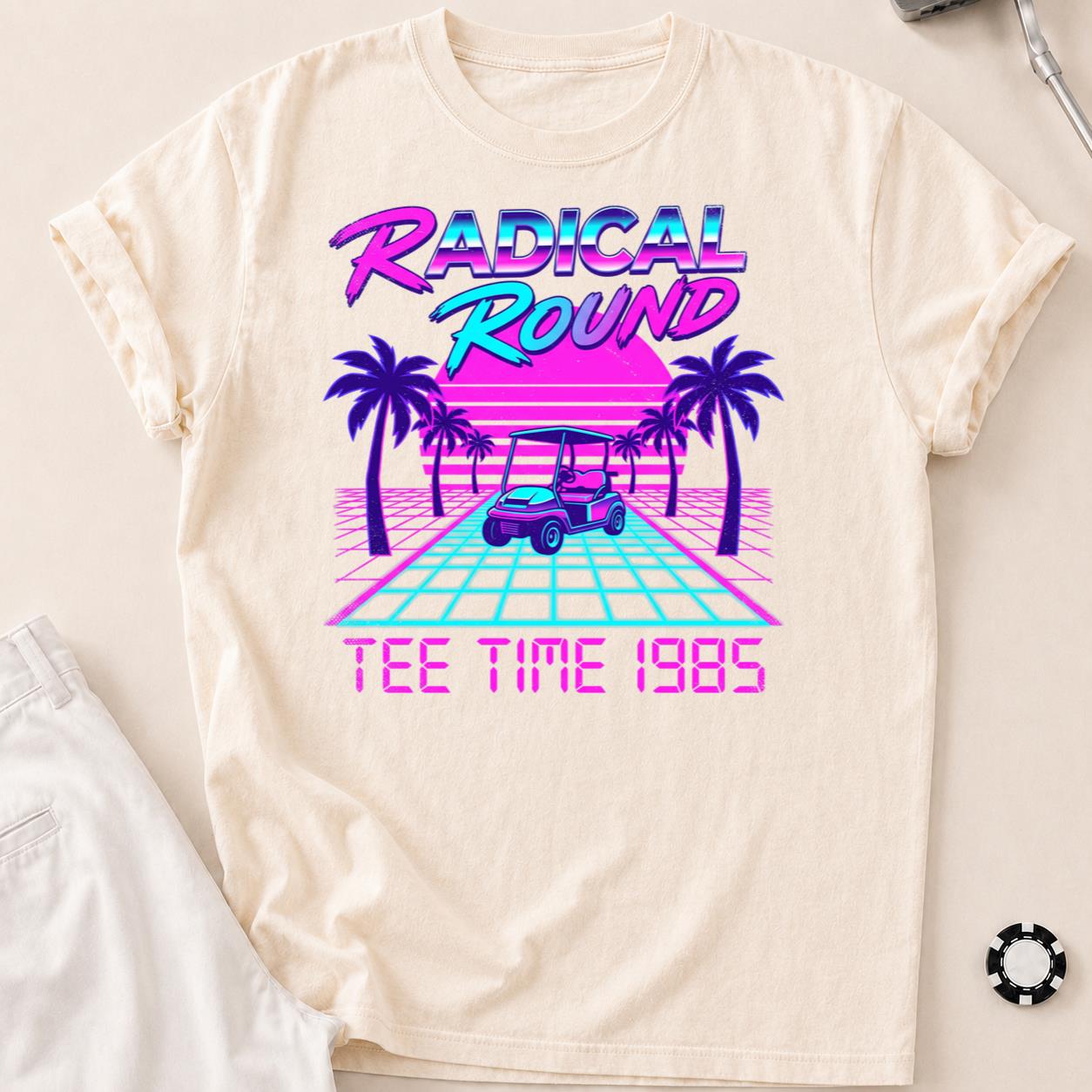 Radical Round Tee Time 1985 Golf Tee