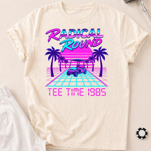 Radical Round Tee Time 1985 Golf Tee