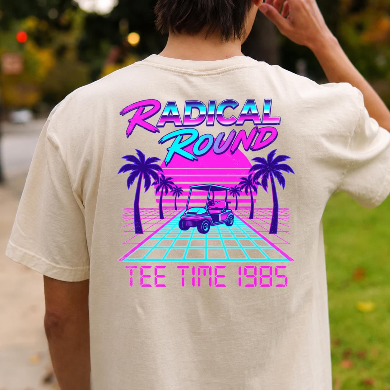 Radical Round Tee Time 1985 Golf Tee
