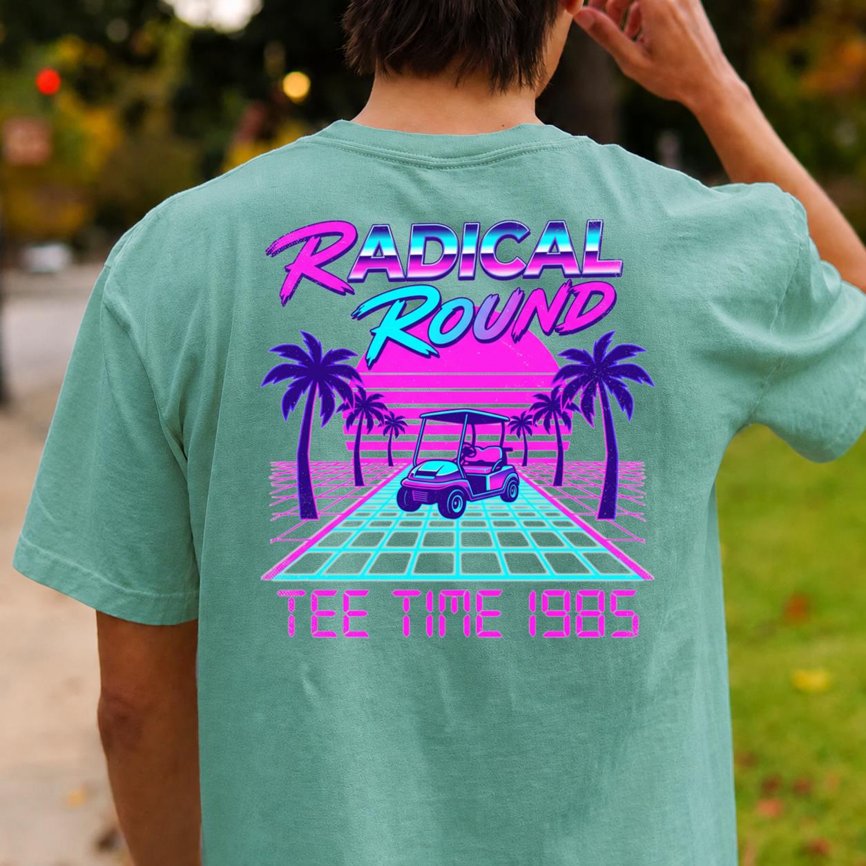 Radical Round Tee Time 1985 Golf Tee