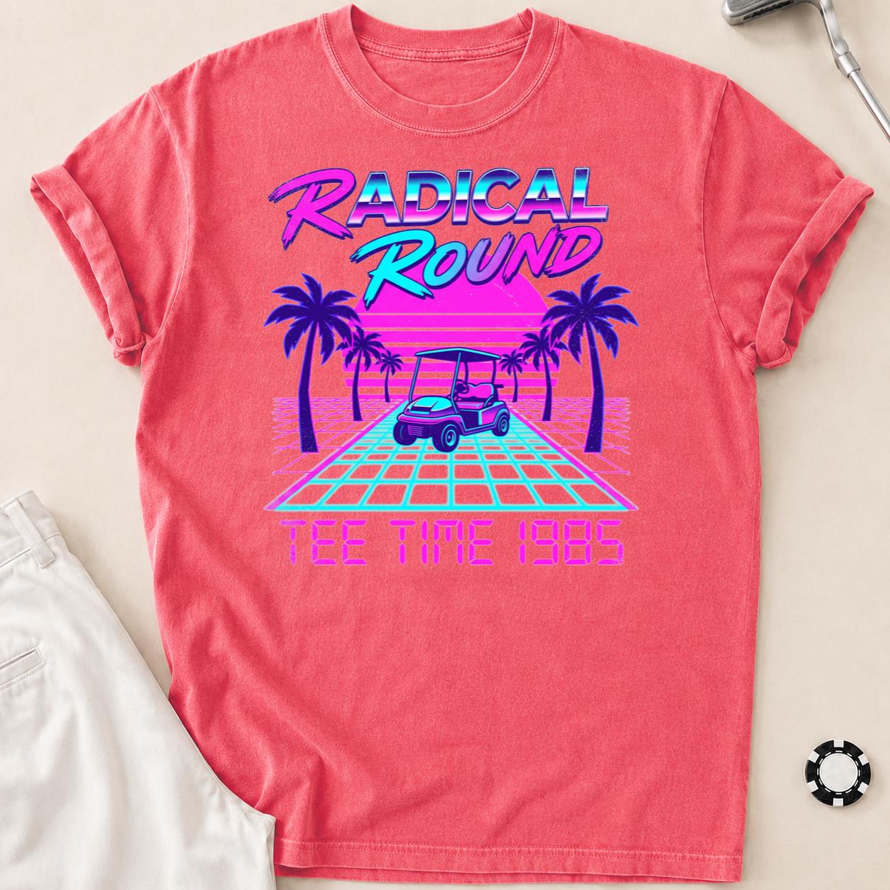 Radical Round Tee Time 1985 Golf Tee