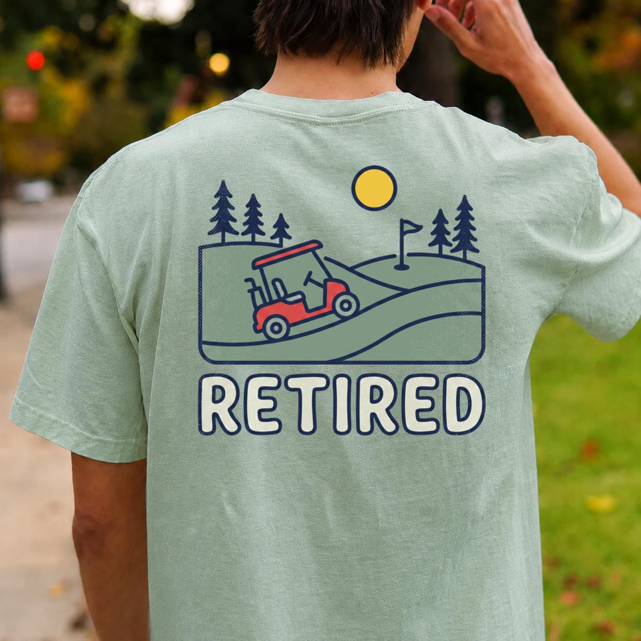 Retired Golf Cart Tee