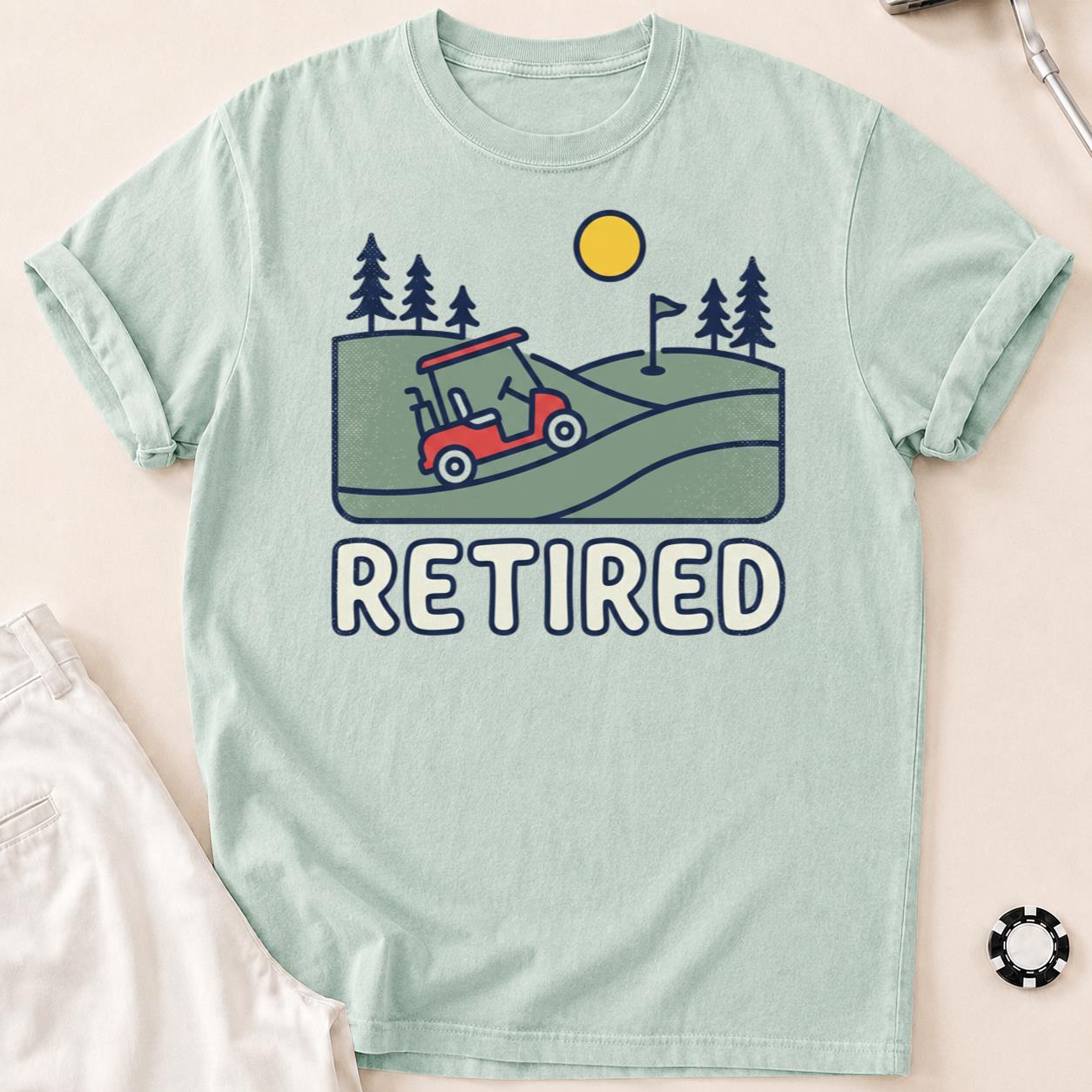 Retired Golf Cart Tee