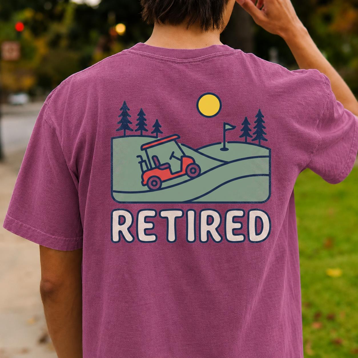 Retired Golf Cart Tee