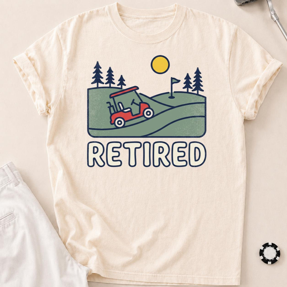 Retired Golf Cart Tee