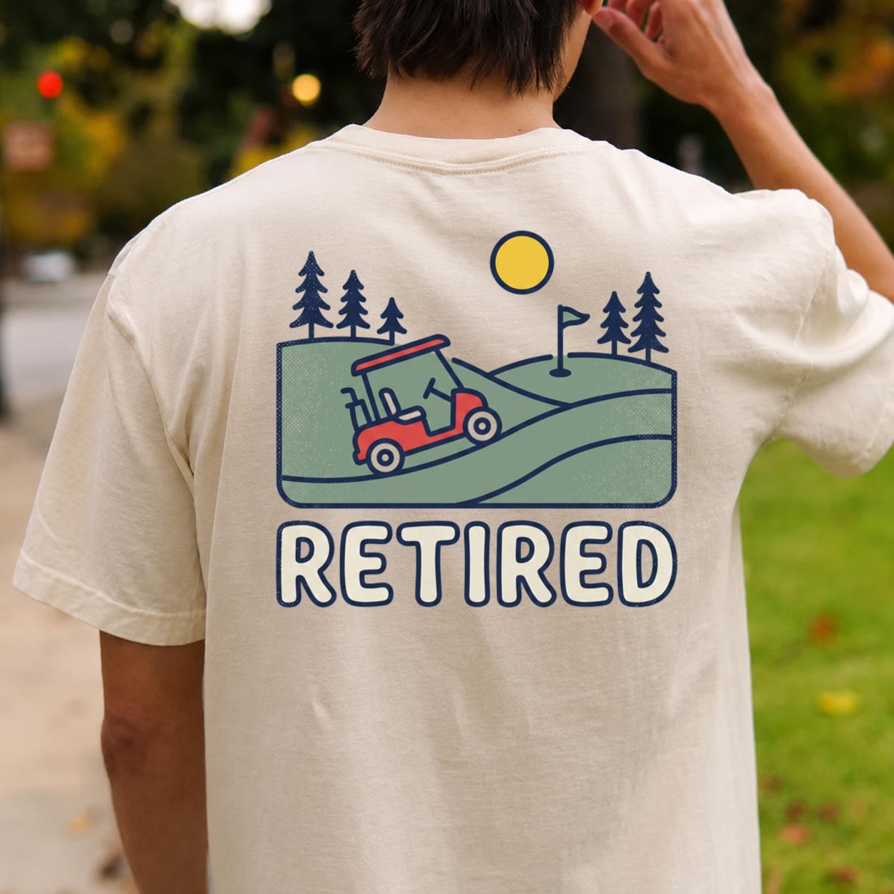 Retired Golf Cart Tee