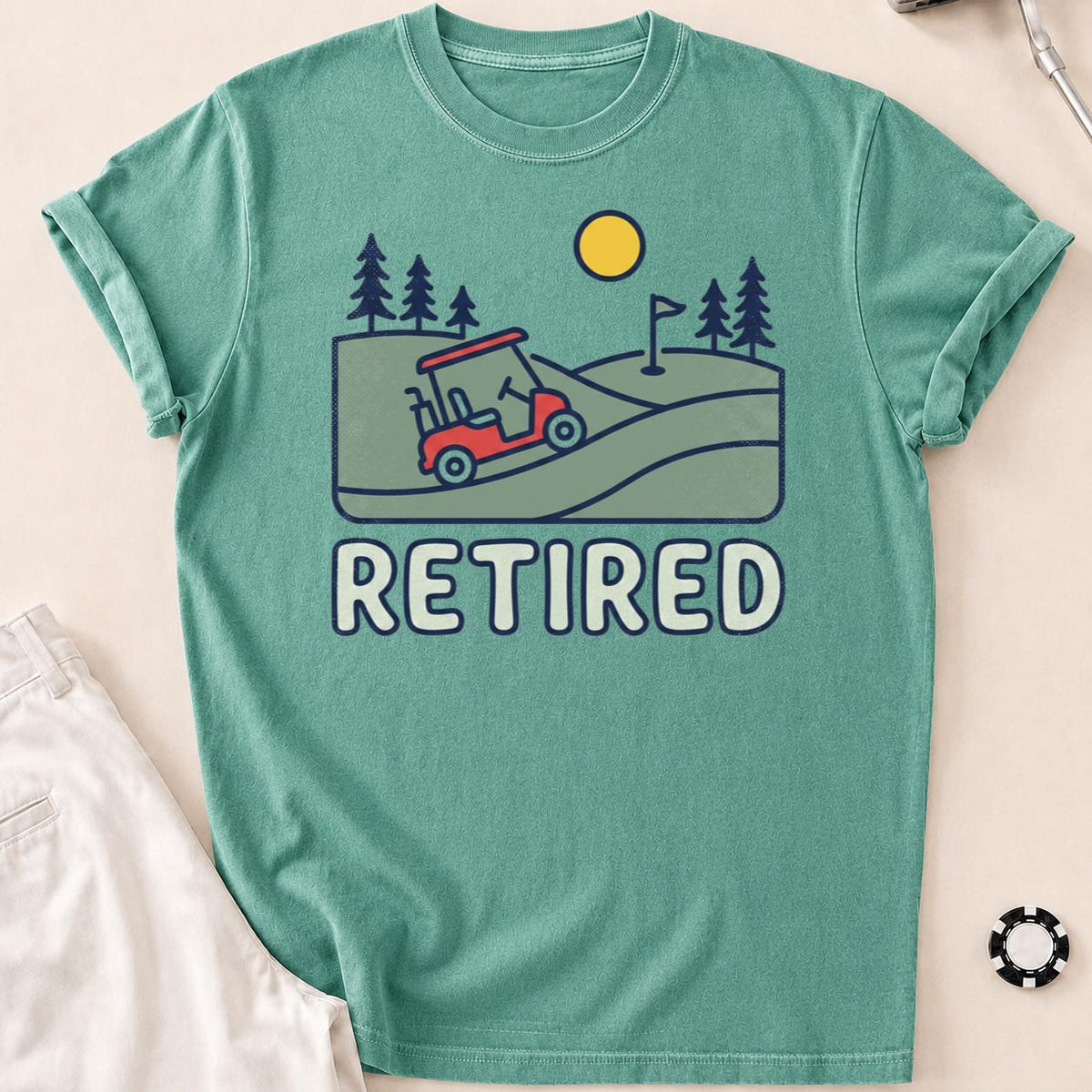 Retired Golf Cart Tee
