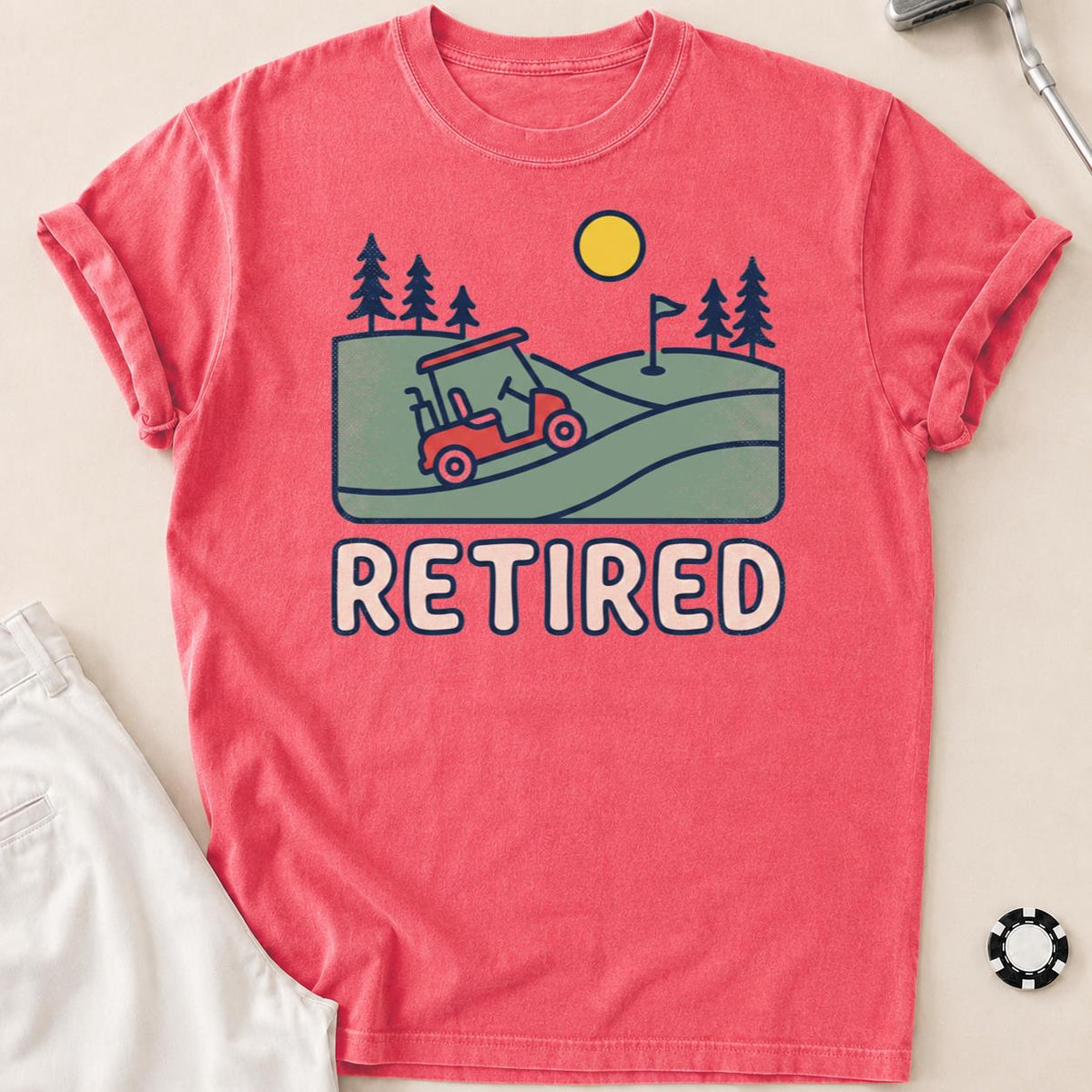 Retired Golf Cart Tee